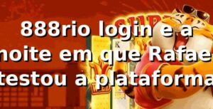 888rio login e a noite em que Rafael testou a plataforma 🎰