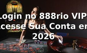 Login no 888rio VIP: Acesse Sua Conta em 2026 🔐